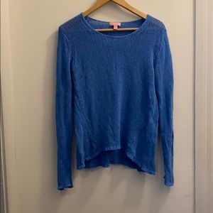 Lilly Pulitzer blue beachy sweater good condition